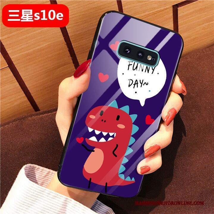 Custodia Samsung Galaxy S10e Cartone Animato Anti-caduta Net Red, Cover Samsung Galaxy S10e Protezione Difficile Bello