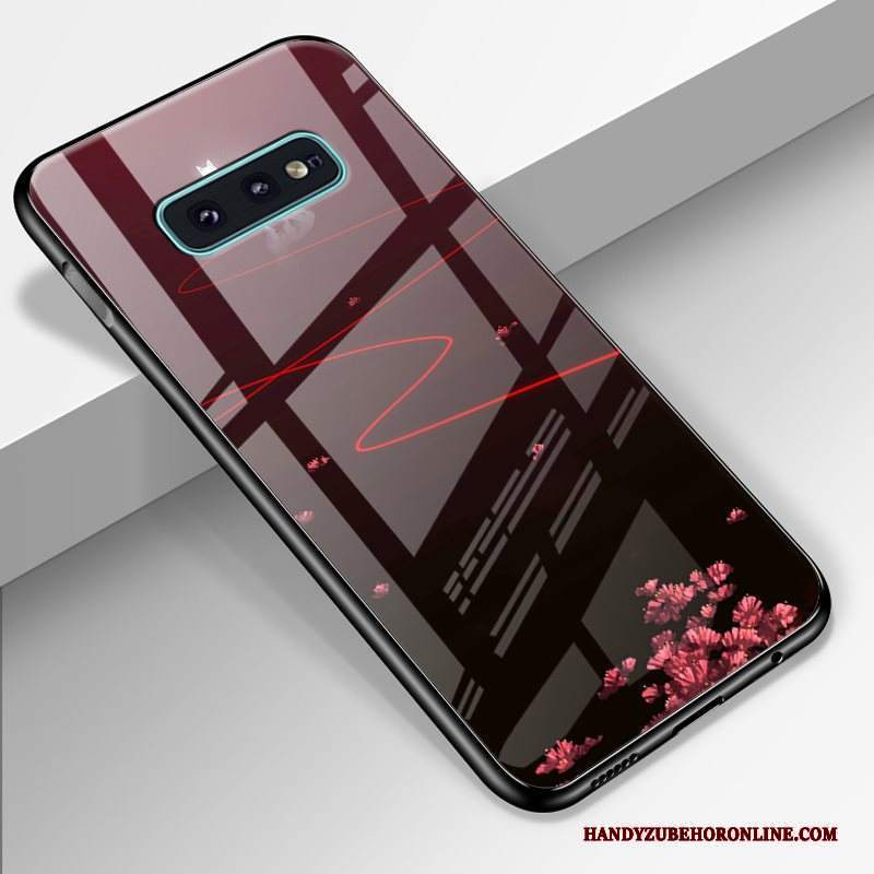 Custodia Samsung Galaxy S10e Cartone Animato Blu Scuro Stellato, Cover Samsung Galaxy S10e Creativo Vetro Temperato High End