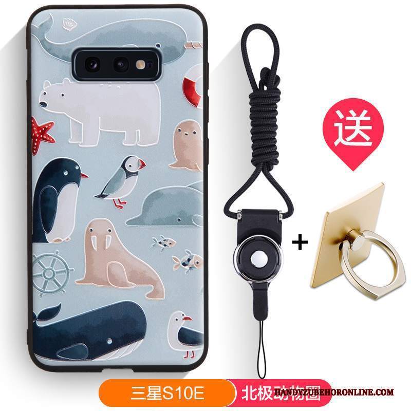 Custodia Samsung Galaxy S10e Cartone Animato Macchiati Morbido, Cover Samsung Galaxy S10e Silicone Marchio Di Tendenzatelefono