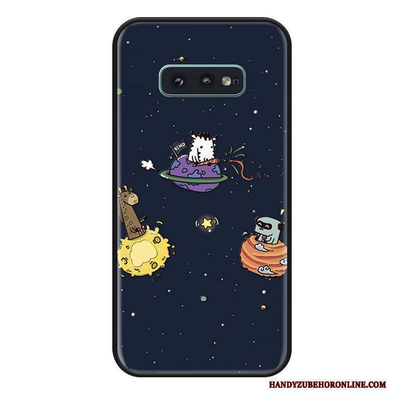 Custodia Samsung Galaxy S10e Cartone Animato Marchio Di Tendenza Morbido, Cover Samsung Galaxy S10e Protezione Affari Blu