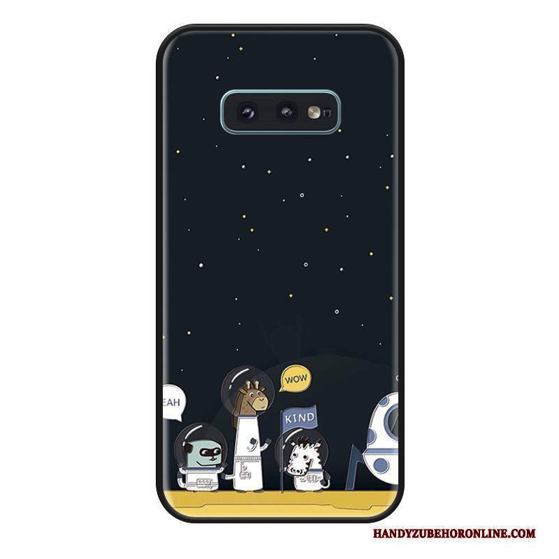 Custodia Samsung Galaxy S10e Cartone Animato Marchio Di Tendenza Morbido, Cover Samsung Galaxy S10e Protezione Affari Blu