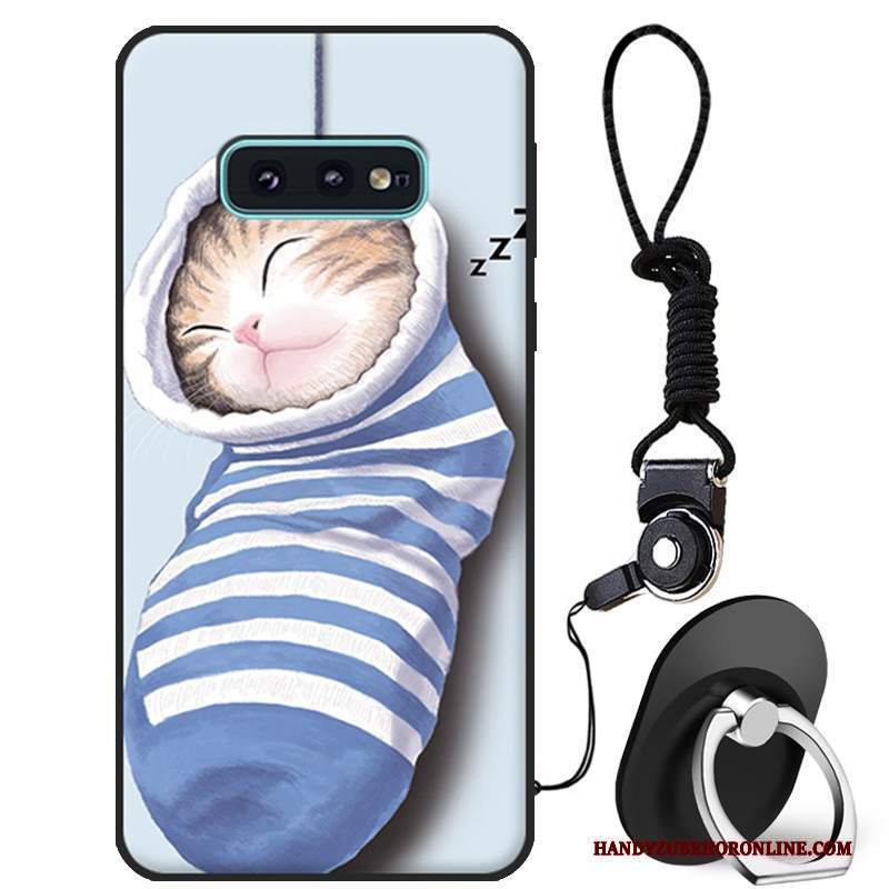 Custodia Samsung Galaxy S10e Cartone Animato Morbido Bianco, Cover Samsung Galaxy S10e Protezione Bello Tutto Incluso