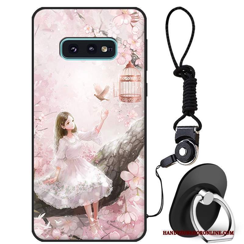 Custodia Samsung Galaxy S10e Cartone Animato Morbido Bianco, Cover Samsung Galaxy S10e Protezione Bello Tutto Incluso