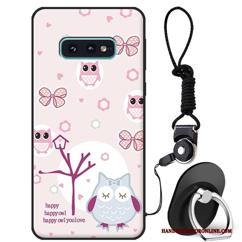 Custodia Samsung Galaxy S10e Cartone Animato Morbido Bianco, Cover Samsung Galaxy S10e Protezione Bello Tutto Incluso