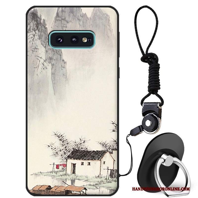 Custodia Samsung Galaxy S10e Cartone Animato Morbido Bianco, Cover Samsung Galaxy S10e Protezione Bello Tutto Incluso