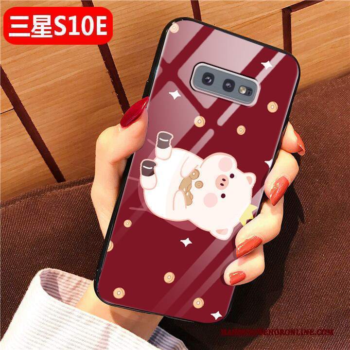 Custodia Samsung Galaxy S10e Cartone Animato Rosso Nuovo, Cover Samsung Galaxy S10e Moda Anti-caduta Difficile