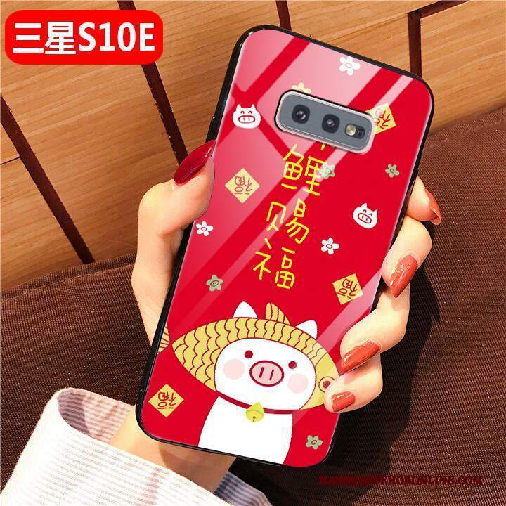 Custodia Samsung Galaxy S10e Cartone Animato Rosso Nuovo, Cover Samsung Galaxy S10e Moda Anti-caduta Difficile