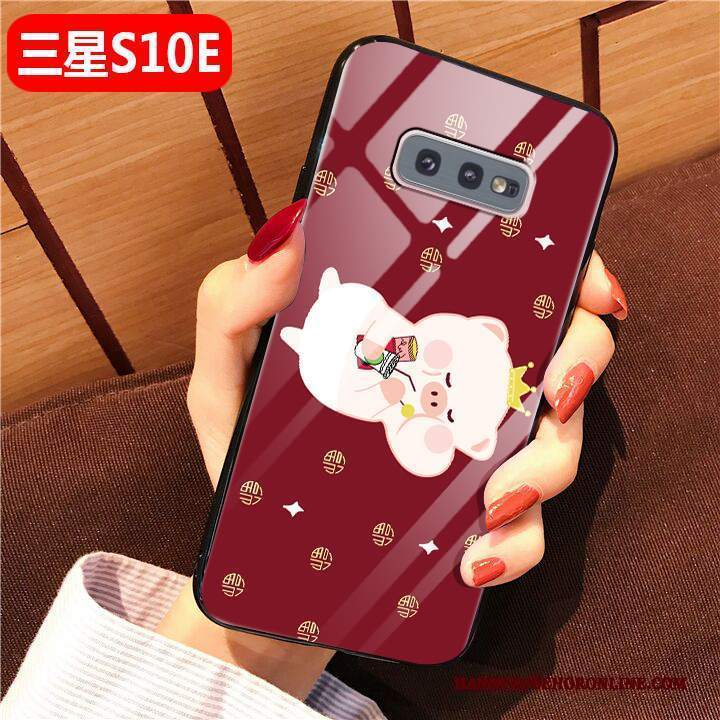 Custodia Samsung Galaxy S10e Cartone Animato Rosso Nuovo, Cover Samsung Galaxy S10e Moda Anti-caduta Difficile