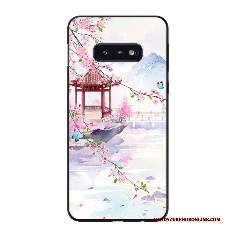 Custodia Samsung Galaxy S10e Cartone Animato Telefono Tendenza, Cover Samsung Galaxy S10e Protezione Giallo Arte