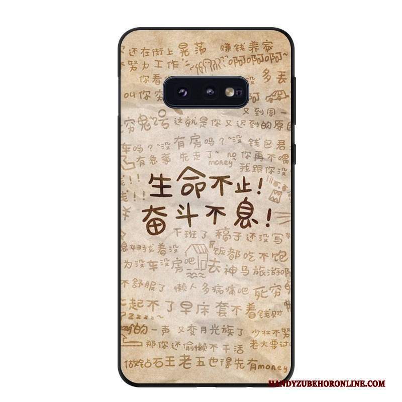 Custodia Samsung Galaxy S10e Cartone Animato Telefono Tendenza, Cover Samsung Galaxy S10e Protezione Giallo Arte