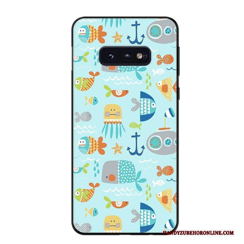 Custodia Samsung Galaxy S10e Cartone Animato Telefono Tendenza, Cover Samsung Galaxy S10e Protezione Giallo Arte