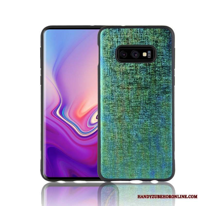 Custodia Samsung Galaxy S10e Creativo Morbido Giallo, Cover Samsung Galaxy S10e Protezione Telefono Arancione