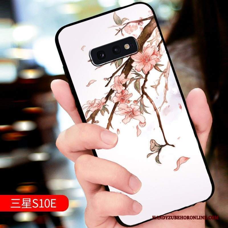 Custodia Samsung Galaxy S10e Goffratura Tendenza Nuovo, Cover Samsung Galaxy S10e Protezione Telefono Verde