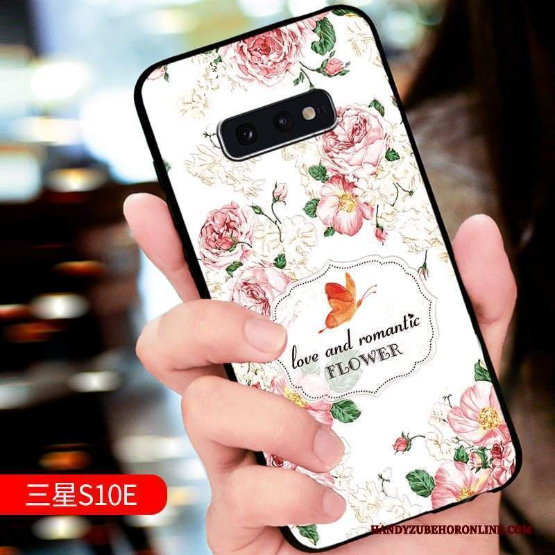 Custodia Samsung Galaxy S10e Goffratura Tendenza Nuovo, Cover Samsung Galaxy S10e Protezione Telefono Verde