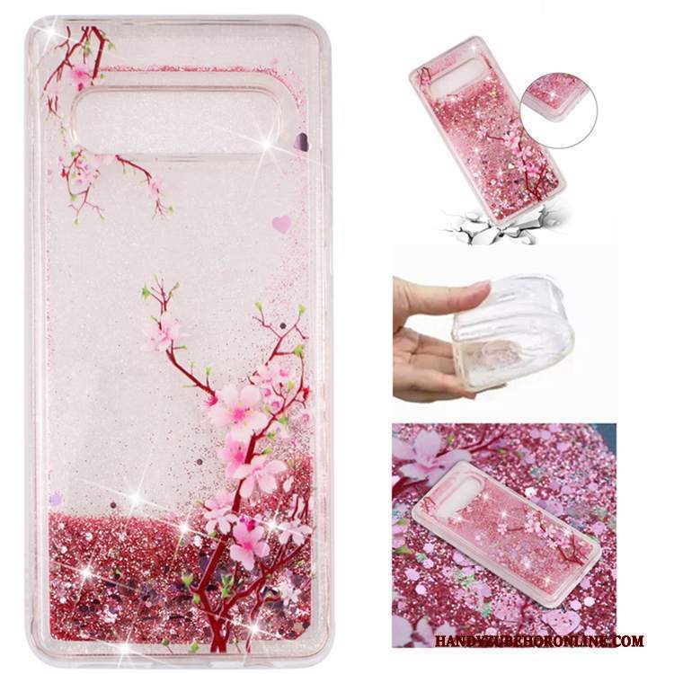 Custodia Samsung Galaxy S10e Liquido Sabbie Mobili, Cover Samsung Galaxy S10e Telefono Morbido