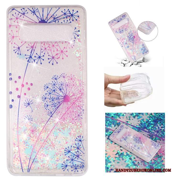 Custodia Samsung Galaxy S10e Liquido Sabbie Mobili, Cover Samsung Galaxy S10e Telefono Morbido