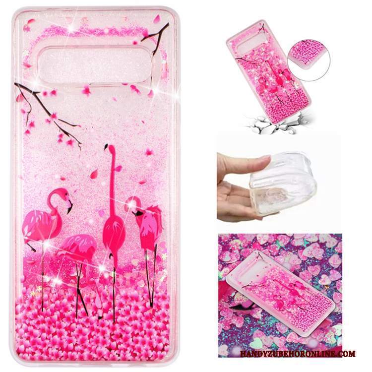 Custodia Samsung Galaxy S10e Liquido Sabbie Mobili, Cover Samsung Galaxy S10e Telefono Morbido