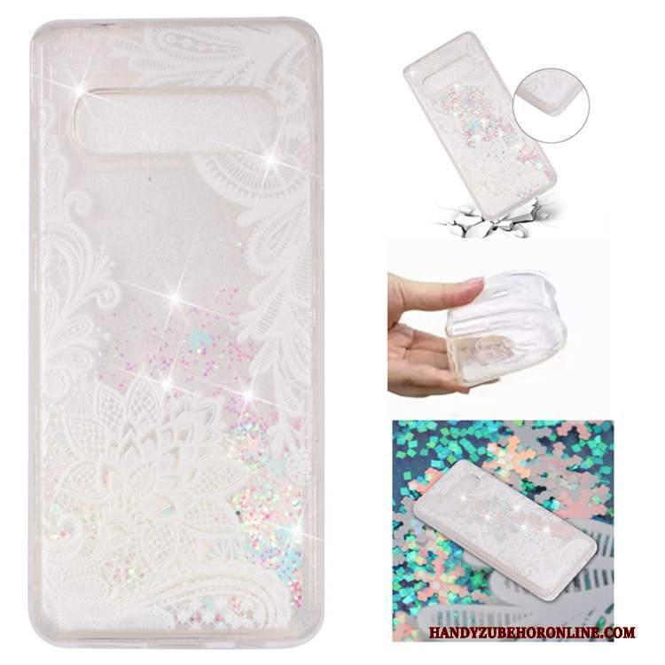 Custodia Samsung Galaxy S10e Liquido Sabbie Mobili, Cover Samsung Galaxy S10e Telefono Morbido