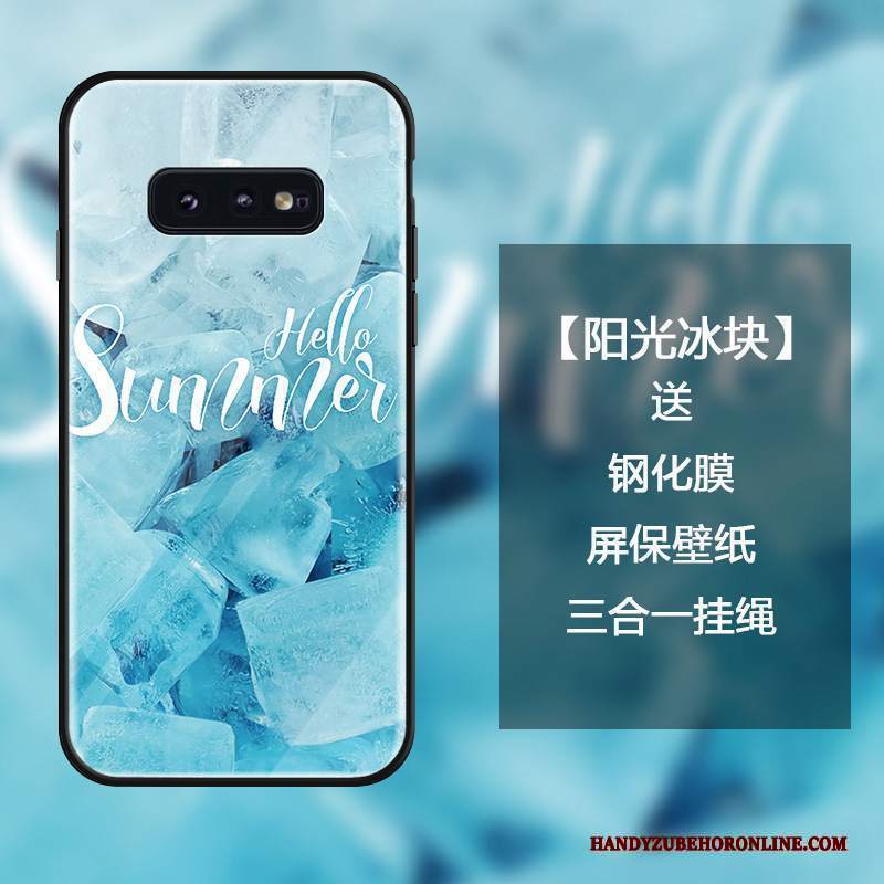 Custodia Samsung Galaxy S10e Moda Tutto Incluso Marchio Di Tendenza, Cover Samsung Galaxy S10e Colore Vetro Temperato Ornamenti Appesi