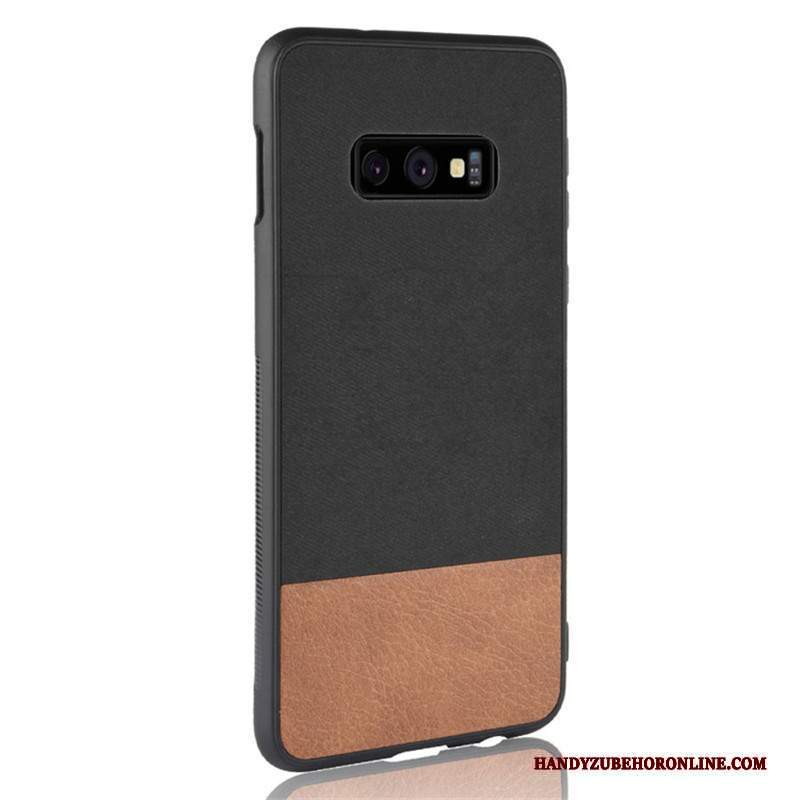 Custodia Samsung Galaxy S10e Pelle Grigio Colori Misti, Cover Samsung Galaxy S10e Protezione Tutto Incluso Difficile