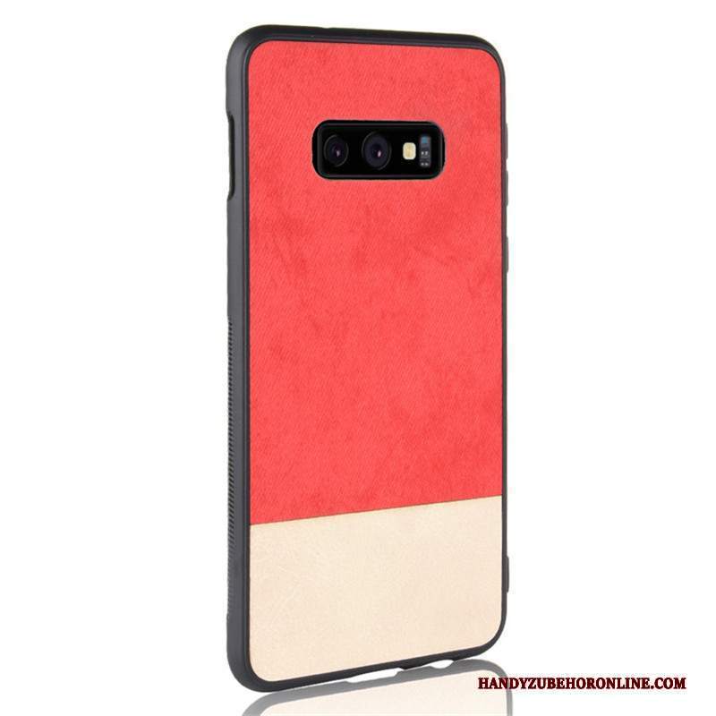 Custodia Samsung Galaxy S10e Pelle Grigio Colori Misti, Cover Samsung Galaxy S10e Protezione Tutto Incluso Difficile