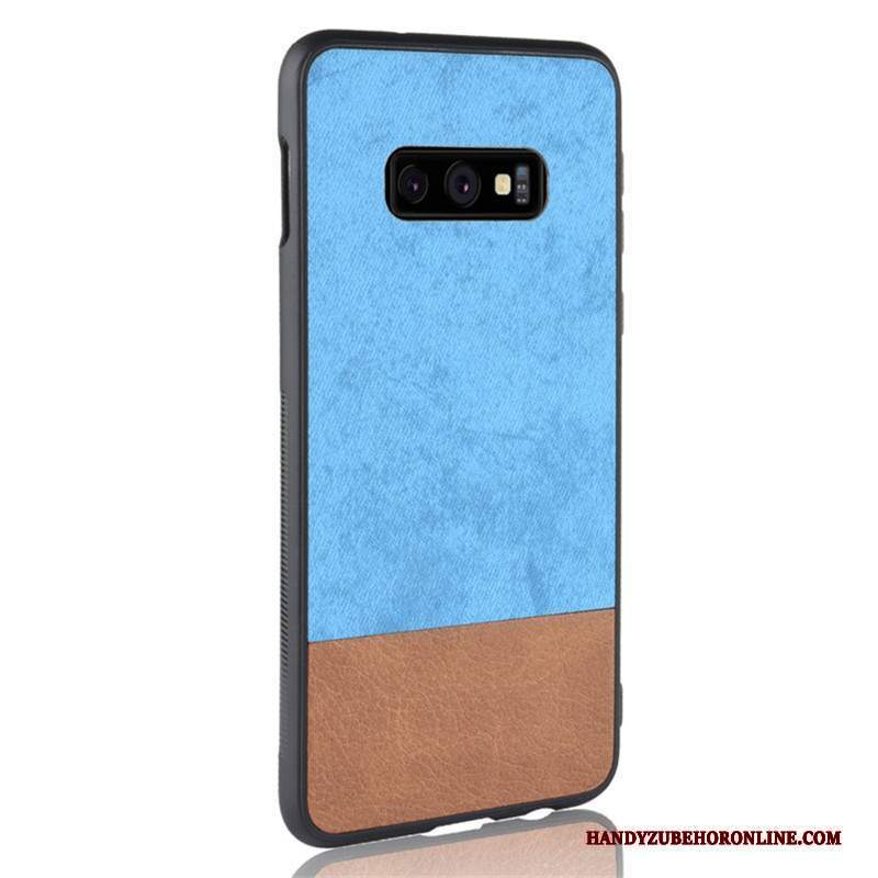 Custodia Samsung Galaxy S10e Pelle Grigio Colori Misti, Cover Samsung Galaxy S10e Protezione Tutto Incluso Difficile