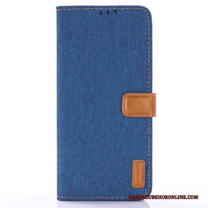 Custodia Samsung Galaxy S10e Pelle Telefono Blu, Cover Samsung Galaxy S10e Protezione Modello Denim