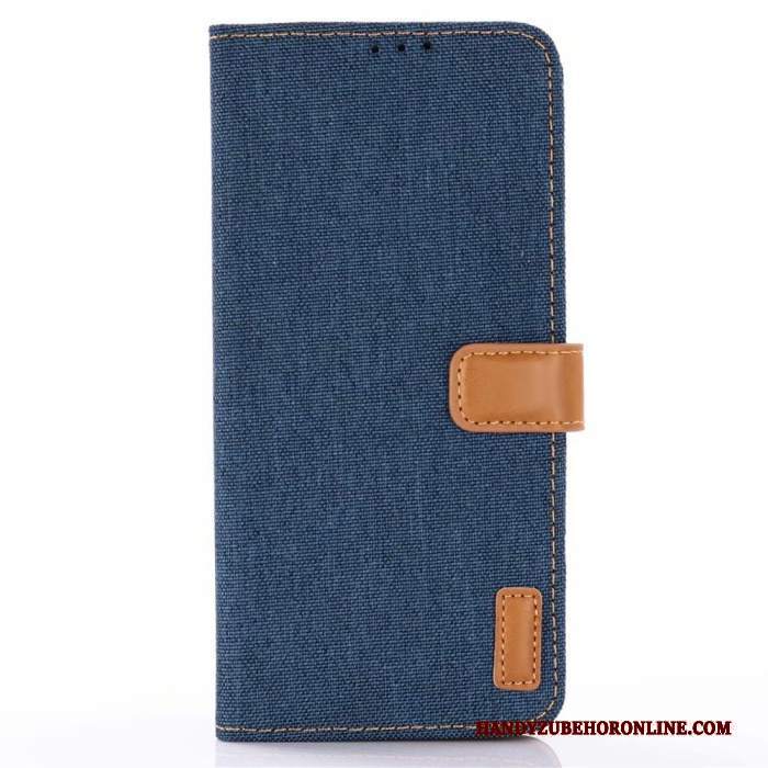 Custodia Samsung Galaxy S10e Pelle Telefono Blu, Cover Samsung Galaxy S10e Protezione Modello Denim