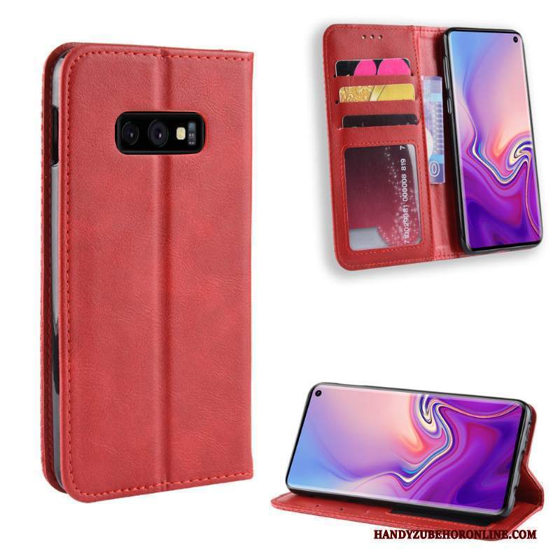 Custodia Samsung Galaxy S10e Pelle Telefono Modello, Cover Samsung Galaxy S10e Protezione Anti-caduta Carta