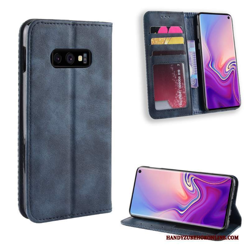 Custodia Samsung Galaxy S10e Pelle Telefono Modello, Cover Samsung Galaxy S10e Protezione Anti-caduta Carta