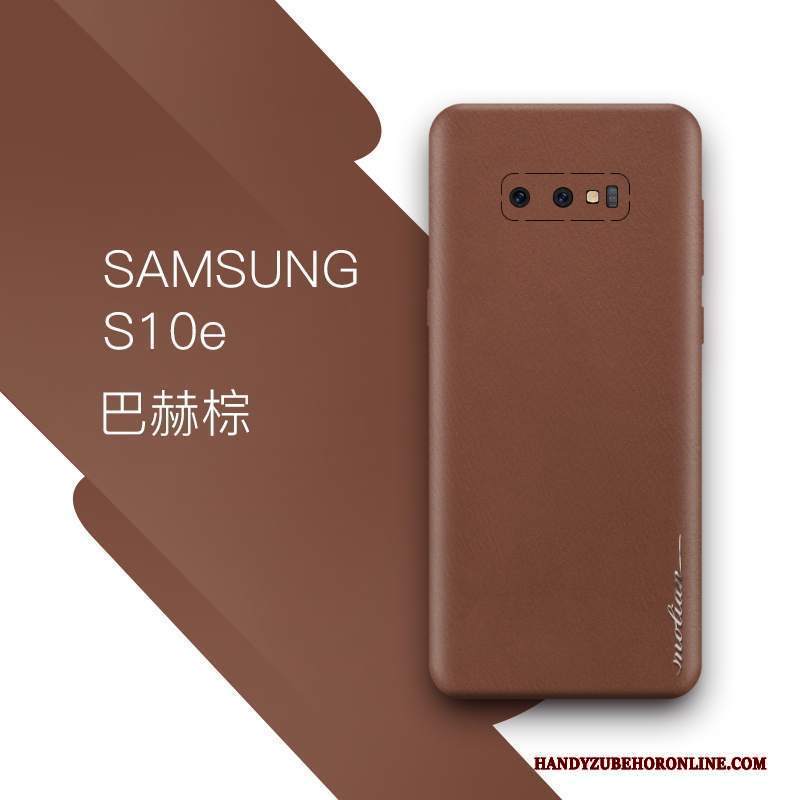 Custodia Samsung Galaxy S10e Protezione Blu Sottile, Cover Samsung Galaxy S10e Pelle Tutto Inclusotelefono