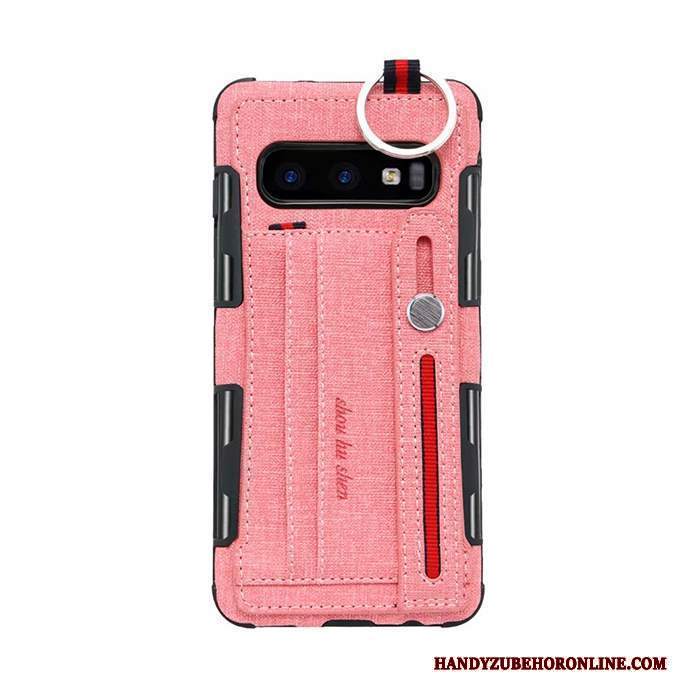 Custodia Samsung Galaxy S10e Protezione Borse Carta Anti-caduta, Cover Samsung Galaxy S10e Telefono Rosa