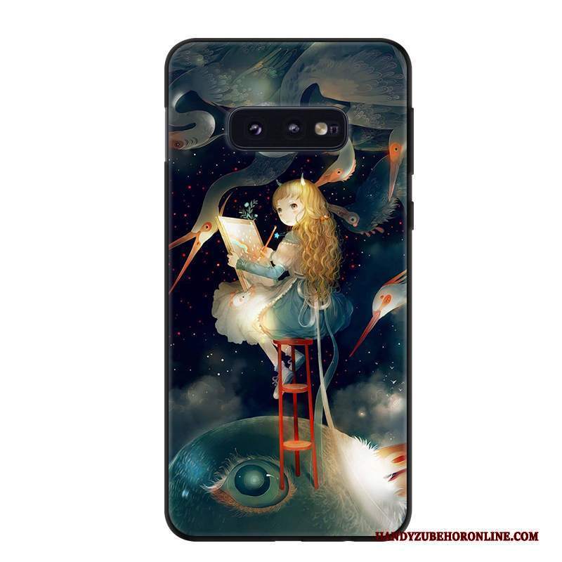 Custodia Samsung Galaxy S10e Protezione Fresco Macchiati, Cover Samsung Galaxy S10e Verdetelefono