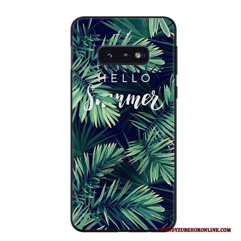 Custodia Samsung Galaxy S10e Protezione Fresco Macchiati, Cover Samsung Galaxy S10e Verdetelefono