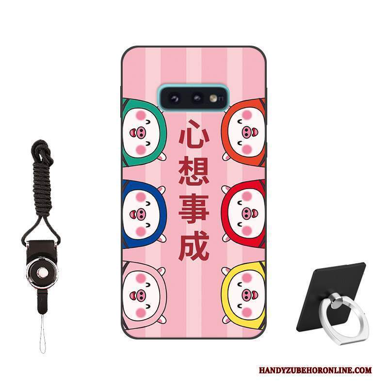 Custodia Samsung Galaxy S10e Protezione Personalizzatelefono, Cover Samsung Galaxy S10e Creativo Rosa Morbido