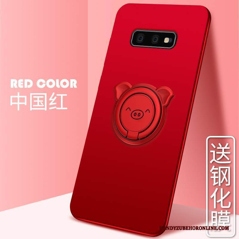 Custodia Samsung Galaxy S10e Protezione Rosso Anti-caduta, Cover Samsung Galaxy S10e Creativo Tendenza Morbido