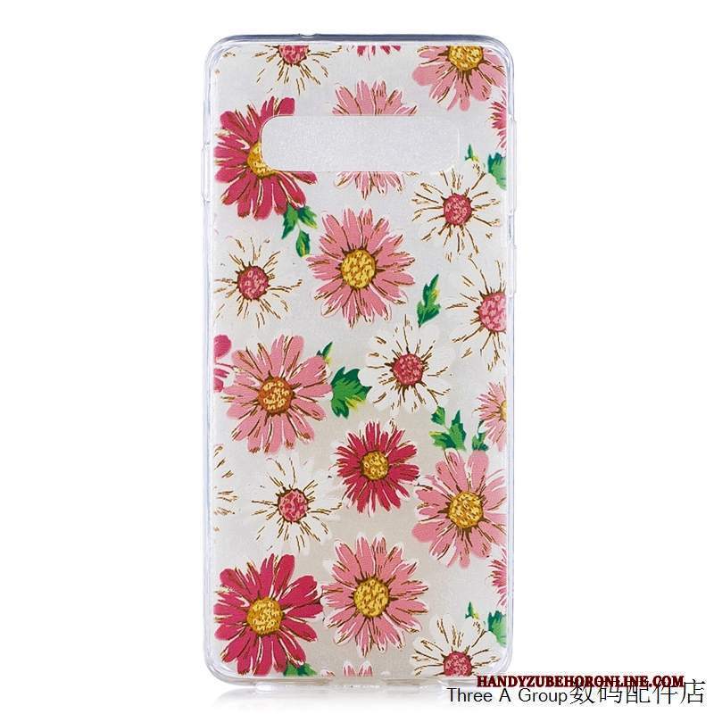 Custodia Samsung Galaxy S10e Protezione Telefono Anti-caduta, Cover Samsung Galaxy S10e Cartone Animato Verde Morbido