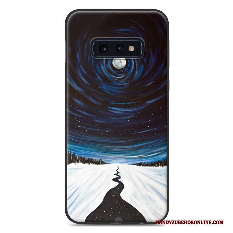 Custodia Samsung Galaxy S10e Silicone Di Personalità Blu, Cover Samsung Galaxy S10e Moda Telefono Tendenza