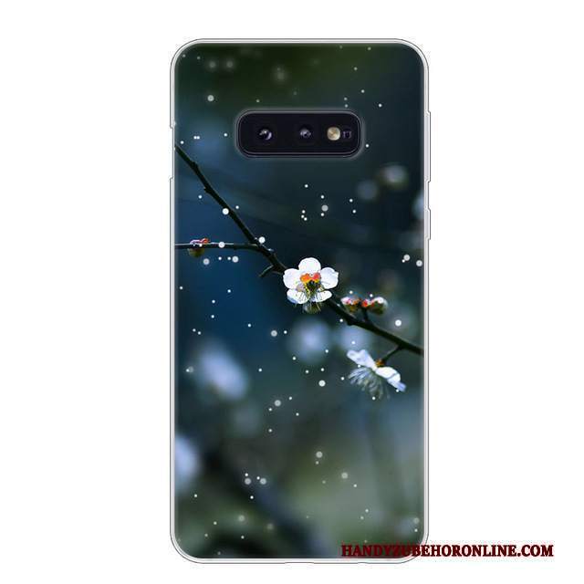 Custodia Samsung Galaxy S10e Silicone Telefono Blu, Cover Samsung Galaxy S10e Protezione Bianco Anti-caduta