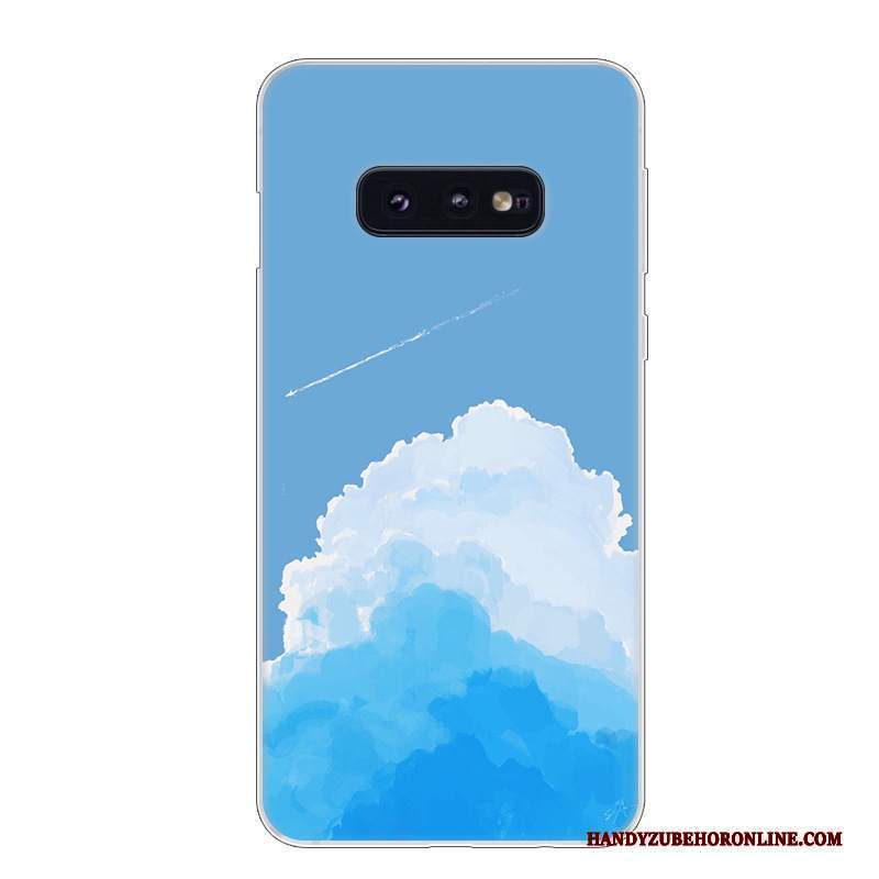 Custodia Samsung Galaxy S10e Silicone Telefono Blu, Cover Samsung Galaxy S10e Protezione Bianco Anti-caduta