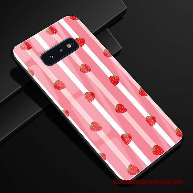 Custodia Samsung Galaxy S10e Silicone Tendenza Vetro, Cover Samsung Galaxy S10e Protezione Telefono Blu