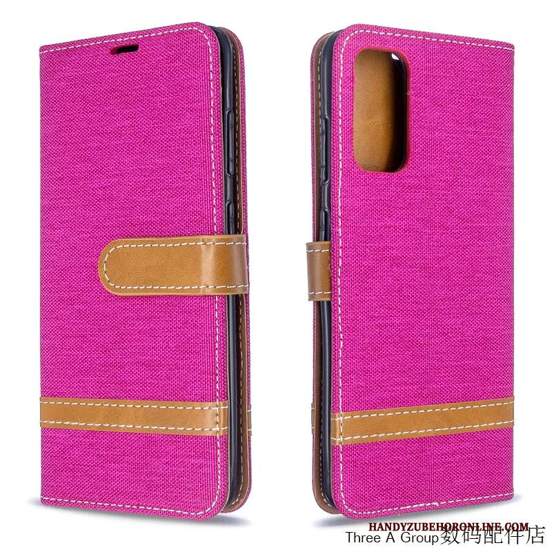 Custodia Samsung Galaxy S20+ Creativo Panno Denim, Cover Samsung Galaxy S20+ Folio Anti-caduta Modello