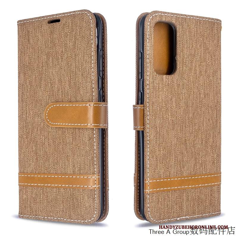 Custodia Samsung Galaxy S20+ Creativo Panno Denim, Cover Samsung Galaxy S20+ Folio Anti-caduta Modello