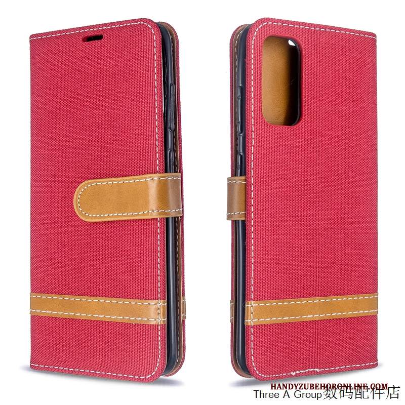 Custodia Samsung Galaxy S20+ Creativo Panno Denim, Cover Samsung Galaxy S20+ Folio Anti-caduta Modello