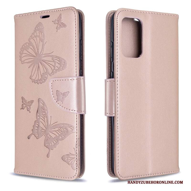 Custodia Samsung Galaxy S20 Protezione Farfalla Porpora, Cover Samsung Galaxy S20 Goffratura Ornamenti Appesi Monocromatico