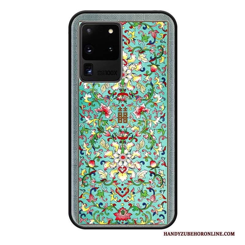 Custodia Samsung Galaxy S20 Ultra Goffratura Macchiati Di Personalità, Cover Samsung Galaxy S20 Ultra Moda Telefono Anti-caduta