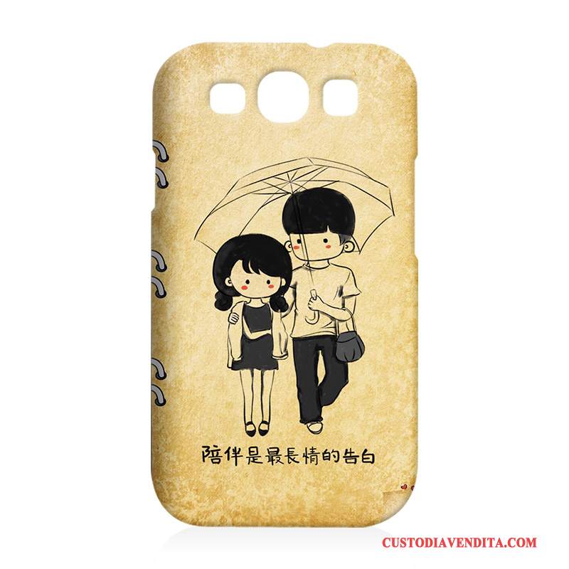 Custodia Samsung Galaxy S3 Cartone Animato Difficile Grigio, Cover Samsung Galaxy S3 Protezione Telefono