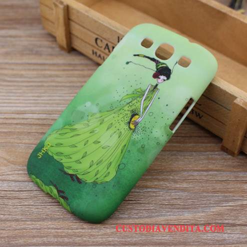 Custodia Samsung Galaxy S3 Cartone Animato Macchiati Blu, Cover Samsung Galaxy S3 Protezione Difficiletelefono