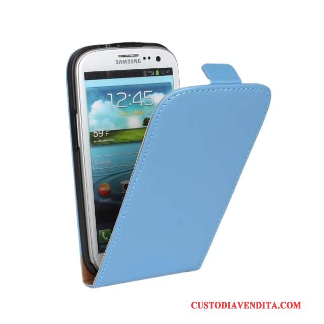 Custodia Samsung Galaxy S3 Pelle Giallotelefono, Cover Samsung Galaxy S3 Folio