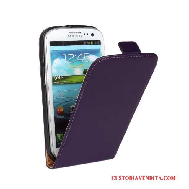 Custodia Samsung Galaxy S3 Pelle Giallotelefono, Cover Samsung Galaxy S3 Folio